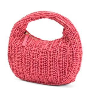 💕🔹️ MADE IN INDIA Handcrafted Pink Beaded Bag ✨️💗